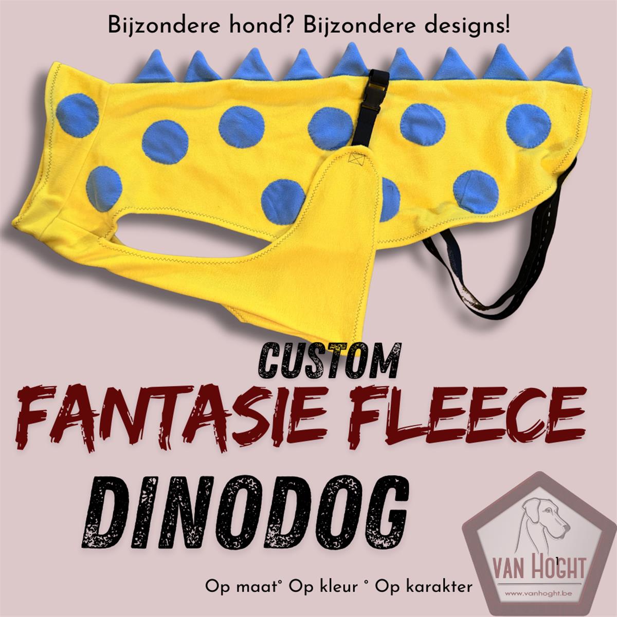 Custom fantasie - Maat 90-Dinodog Ocean sun